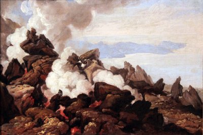 Le cratère du Vésuve - Franz Ludwig Catel