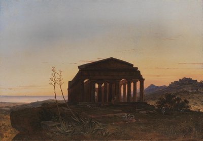 Le Temple de la Concorde par Girgenti - Franz Ludwig Catel