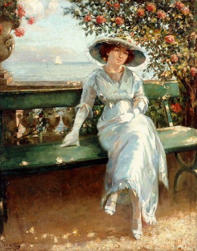 Après-midi au bord de la mer, Cannes - Franz M. Melchers
