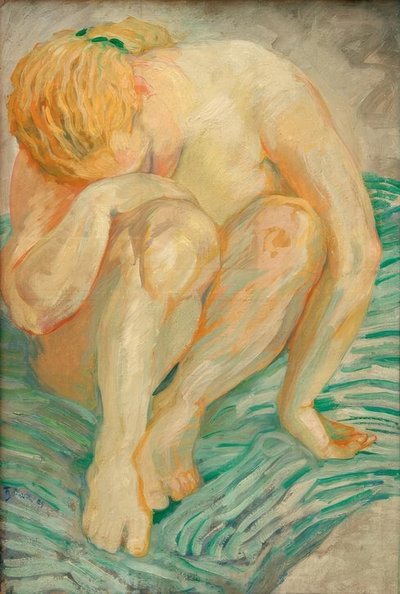 Étude de nu (Nu féminin) - Franz Marc