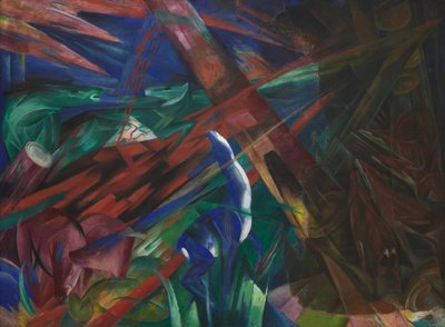 Destinées animales Les arbres montraient leurs anneaux, les animaux leurs veines, 1913 - Franz Marc
