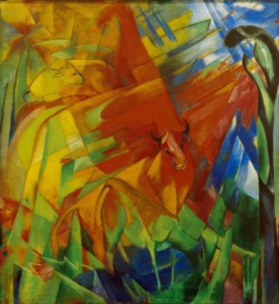 Tableau avec bovins II - Franz Marc