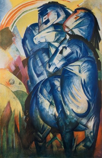 La tour des chevaux bleus - Franz Marc