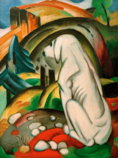 Le chien blanc - Franz Marc