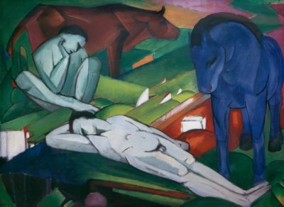 Les bergers - Franz Marc