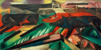 Les Loups (Guerre des Balkans) - Franz Marc