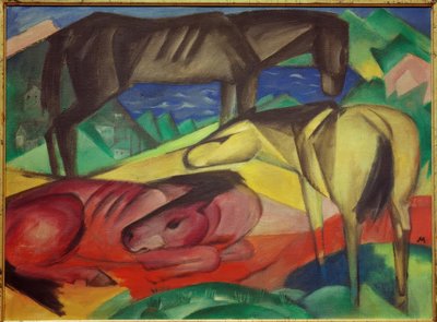 Trois chevaux II - Franz Marc