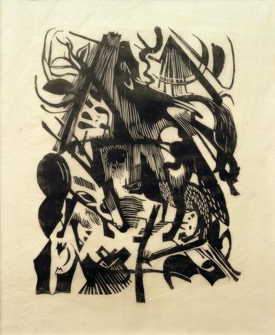 Naissance des loups - Franz Marc