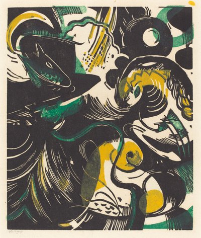 Genèse II (Schopfungsgeschichte II), 1914 - Franz Marc