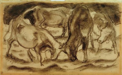 Vaches combattantes - Franz Marc