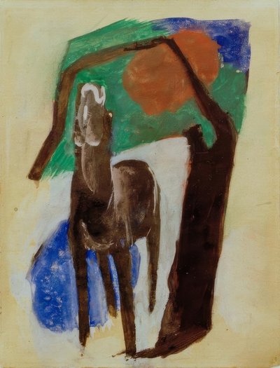 Cheval en deuil - Franz Marc