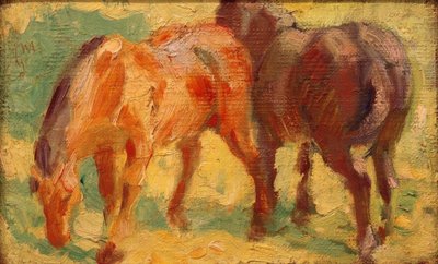 Petit tableau de cheval - Franz Marc