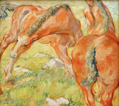 Jument et poulain - Franz Marc