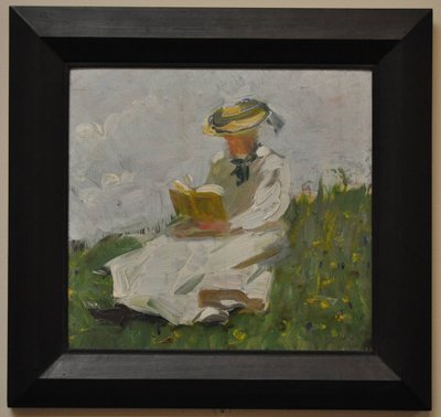 Femme lisant dans la verdure - Franz Marc