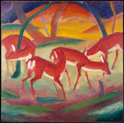 Cerf rouge 1, 1910 - Franz Marc