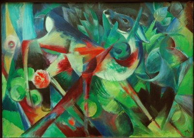Chevreuil dans le jardin fleuri - Franz Marc