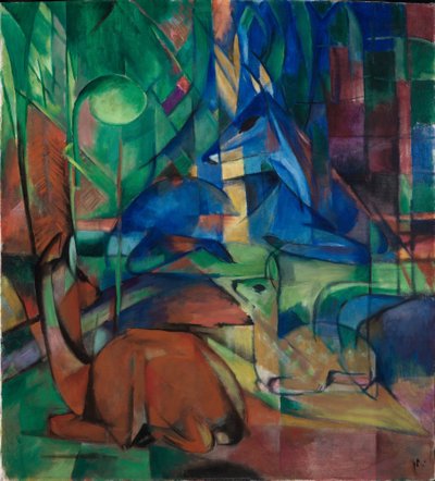Chevreuils dans la forêt II - Franz Marc