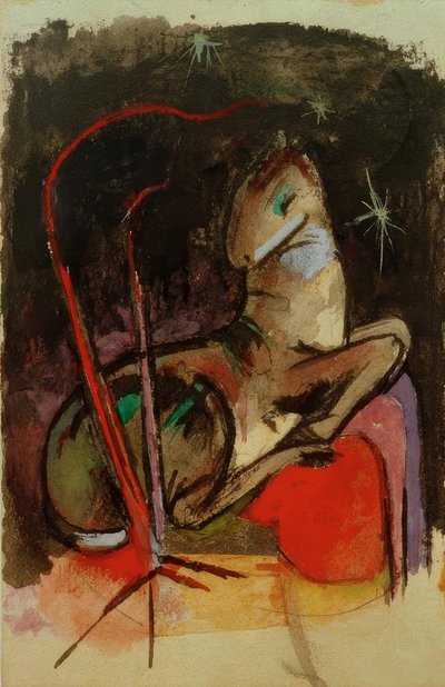 Animal au repos - Franz Marc