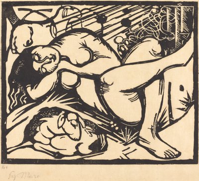 Bergère endormie - Franz Marc