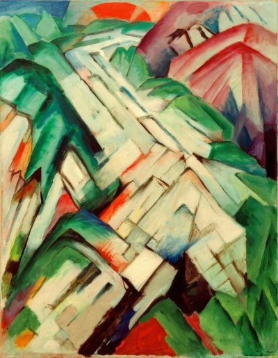 Chemin pierreux (Montagne / Paysage) - Franz Marc