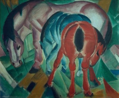 Jument avec poulain - Franz Marc