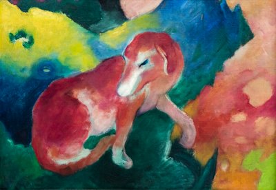 Le chien rouge - Franz Marc