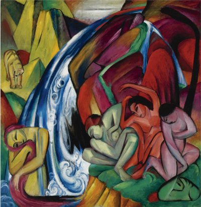 Les femmes sous une cascade, 1912 - Franz Marc