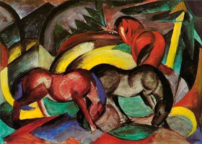 Trois chevaux, 1912 - Franz Marc