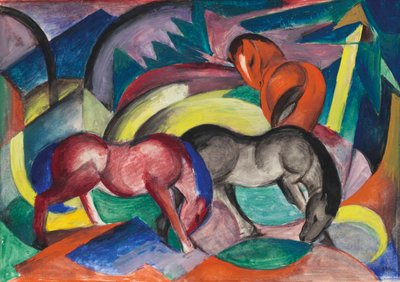 Trois chevaux, 1912 - Franz Marc