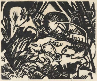 Tierlegende (Légende des animaux) - Franz Marc