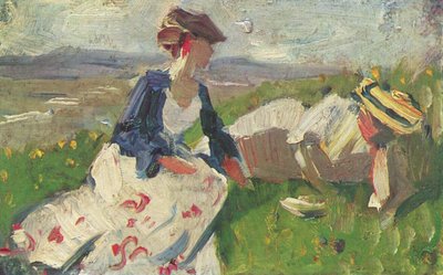 Deux femmes sur le versant - Franz Marc