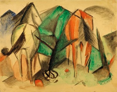Deux chevaux - Franz Marc