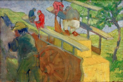 Petit singe sur une charrette - Franz Marc