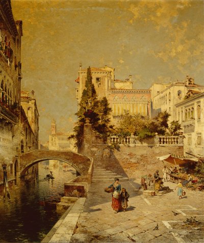 Fondamenta Zorzi, Campiello Santa Barbara, Venise - Franz Richard Unterberger