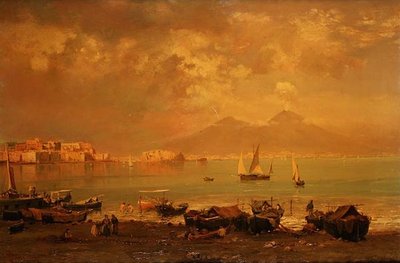 La baie de Naples - Franz Richard Unterberger
