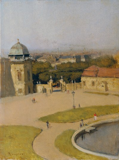 Vue du sud-ouest sur le Belvédère supérieur - Franz Rumpler