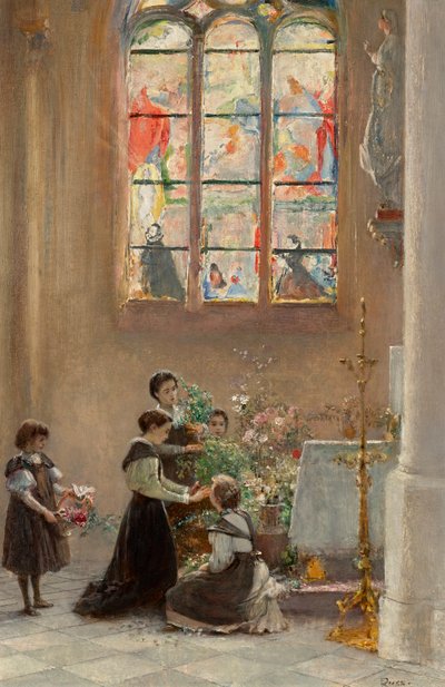 Fête de Sainte Marie dans une église à Venise - Franz Russ der Jüngere