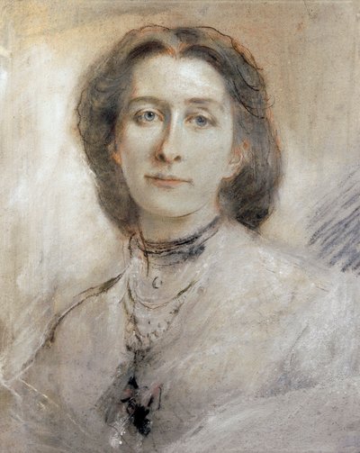 Allemagne, Portrait de Cosima Francesca Gaetana Wagner, fille de Franz Liszt et seconde épouse de Richard Wagner - Franz Seraph von Lenbach