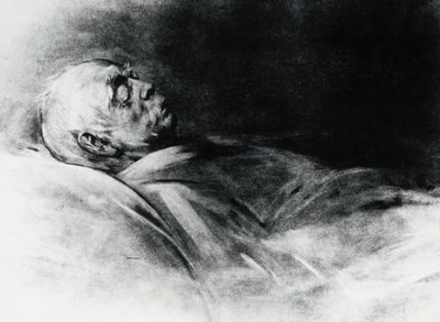 Otto von Bismarck (1815-1898) sur son lit de mort - Franz Seraph von Lenbach