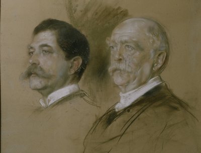 Otto von Bismarck et son fils Herbert, secrétaire d