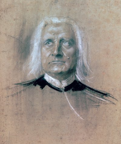 Portrait de Franz Liszt - Franz Seraph von Lenbach