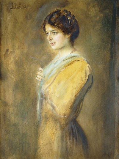 Portrait de la comtesse Ilse Seilern, trois-quarts - Franz Seraph von Lenbach