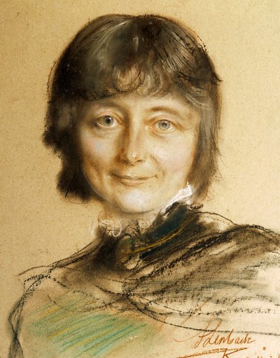 Portrait de Nina Hagerup - Franz Seraph von Lenbach