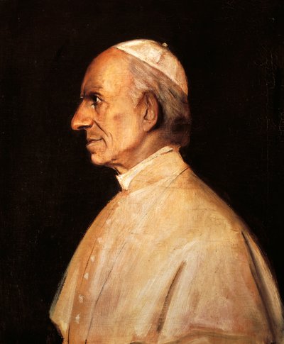 Portrait du Pape Léon XIII - Franz Seraph von Lenbach
