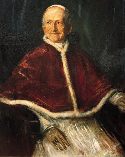 Portrait du Pape Léon XIII (Carpineto Romano) - Franz Seraph von Lenbach