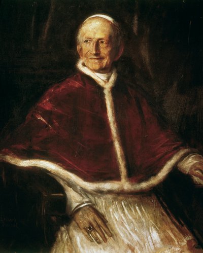 Portrait du Pape Léon XIII - Franz Seraph von Lenbach