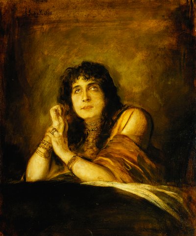 Portrait de Sarah Bernhardt, en Lady Macbeth, 1892 - Franz Seraph von Lenbach