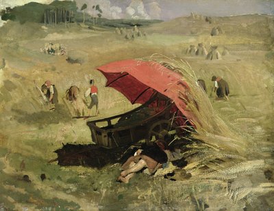 Le Parasol Rouge, c.1860 - Franz Seraph von Lenbach