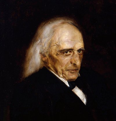 Portrait de Theodor Mommsen (détail) - Franz Seraph von Lenbach
