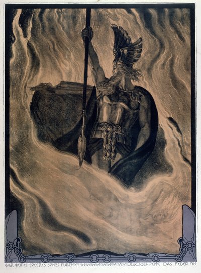 Odin invoquant le feu - Franz Stassen